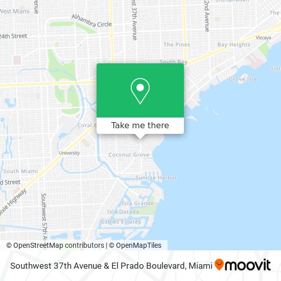 Mapa de Southwest 37th Avenue & El Prado Boulevard
