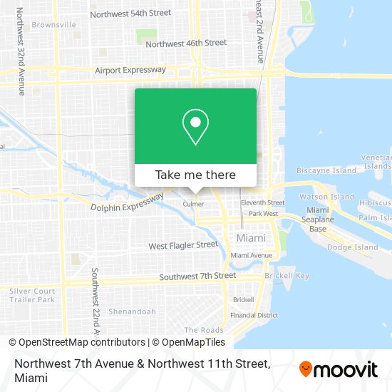 Northwest 7th Avenue & Northwest 11th Street map