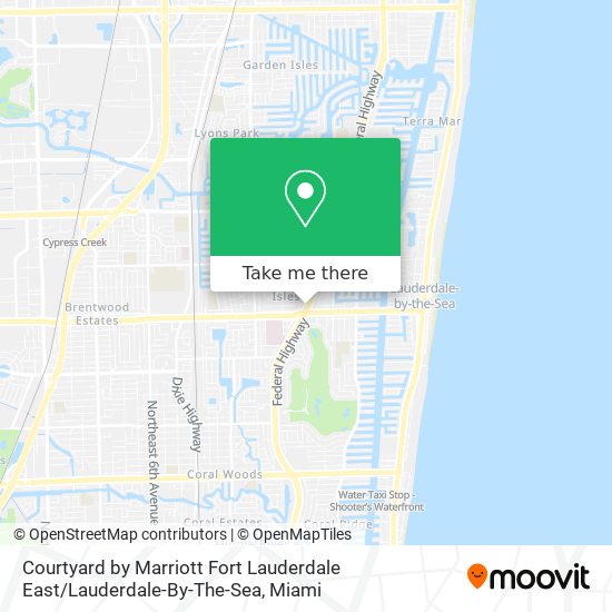 Mapa de Courtyard by Marriott Fort Lauderdale East / Lauderdale-By-The-Sea