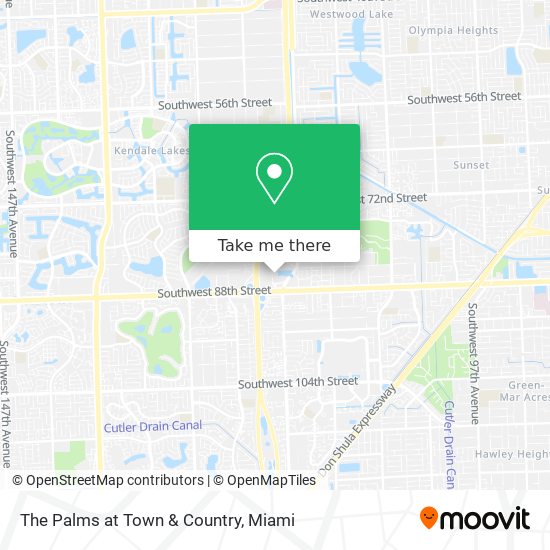 The Palms at Town & Country map