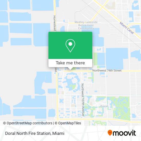 Mapa de Doral North Fire Station