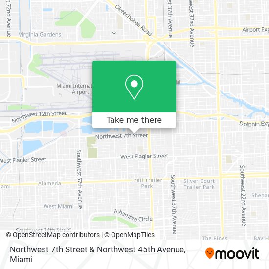 Northwest 7th Street & Northwest 45th Avenue map