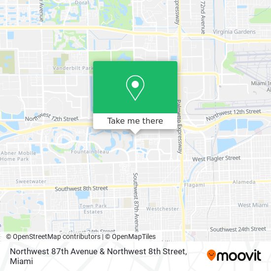 Mapa de Northwest 87th Avenue & Northwest 8th Street