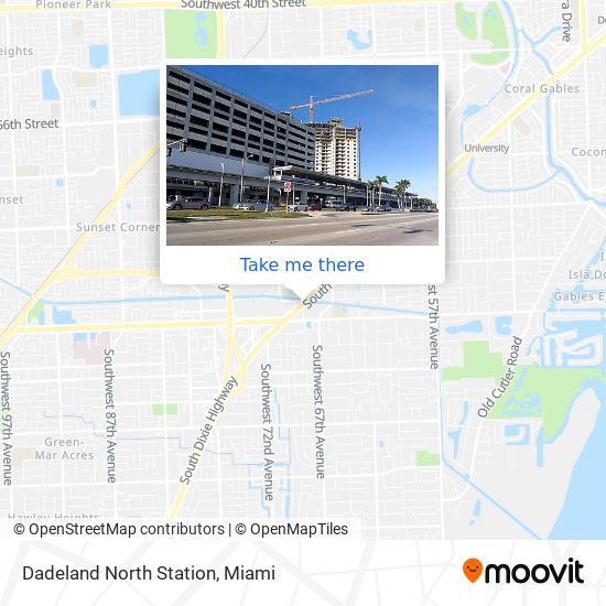 Mapa de Dadeland North Station