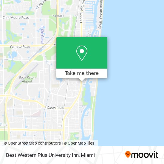 Best Western Plus University Inn map