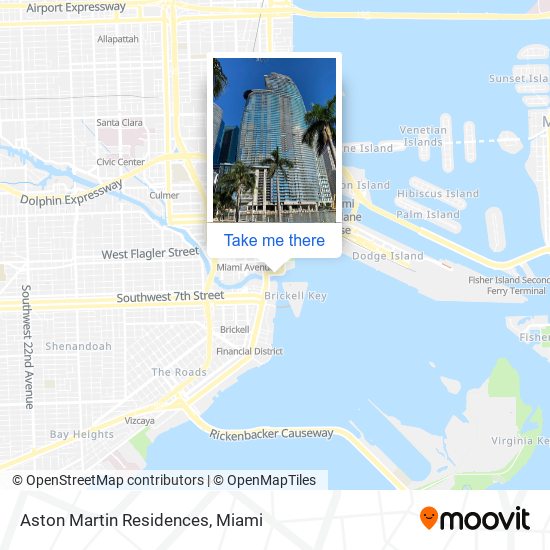 Mapa de Aston Martin Residences