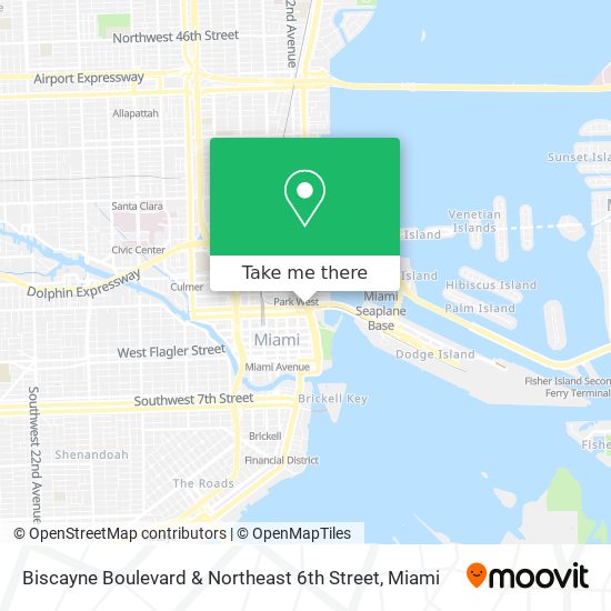 Mapa de Biscayne Boulevard & Northeast 6th Street