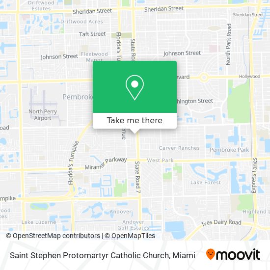 Saint Stephen Protomartyr Catholic Church map