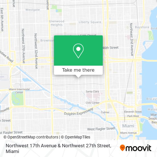 Northwest 17th Avenue & Northwest 27th Street map
