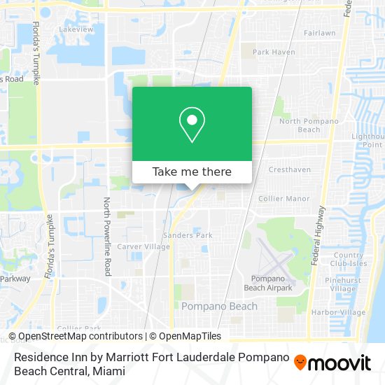 Mapa de Residence Inn by Marriott Fort Lauderdale Pompano Beach Central