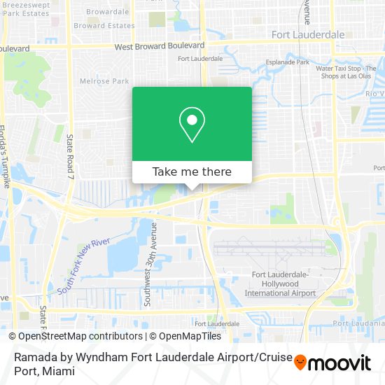 Mapa de Ramada by Wyndham Fort Lauderdale Airport / Cruise Port