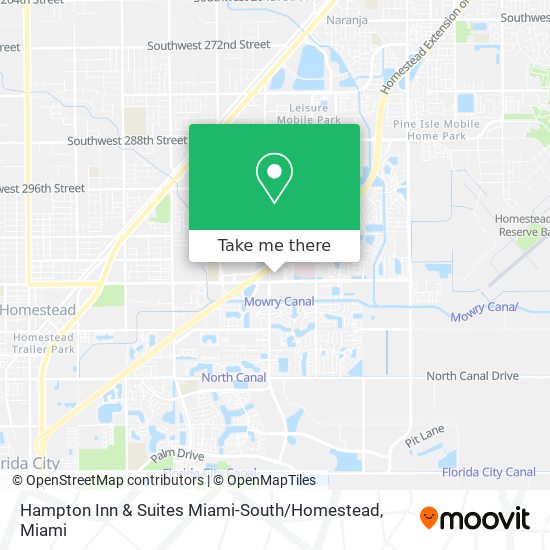 Hampton Inn & Suites Miami-South / Homestead map