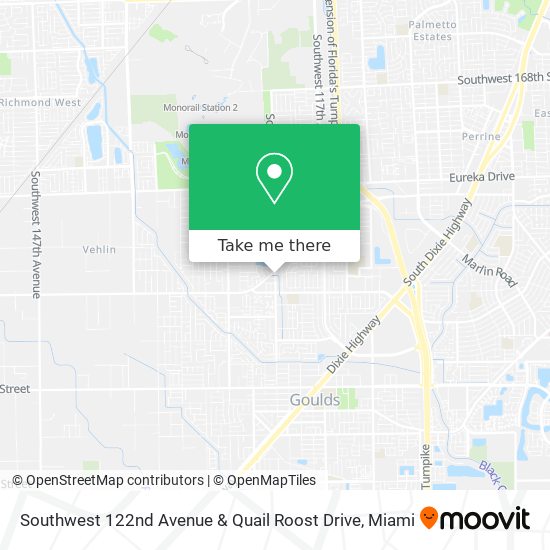 Southwest 122nd Avenue & Quail Roost Drive map
