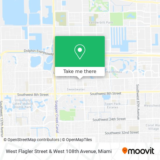 West Flagler Street & West 108th Avenue map