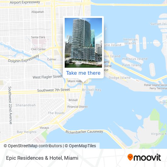 Mapa de Epic Residences & Hotel