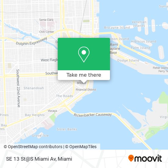 Mapa de SE 13 St@S Miami Av