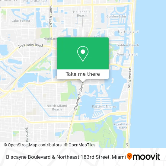 Mapa de Biscayne Boulevard & Northeast 183rd Street