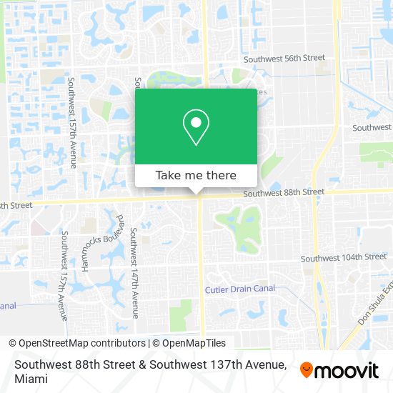 Mapa de Southwest 88th Street & Southwest 137th Avenue