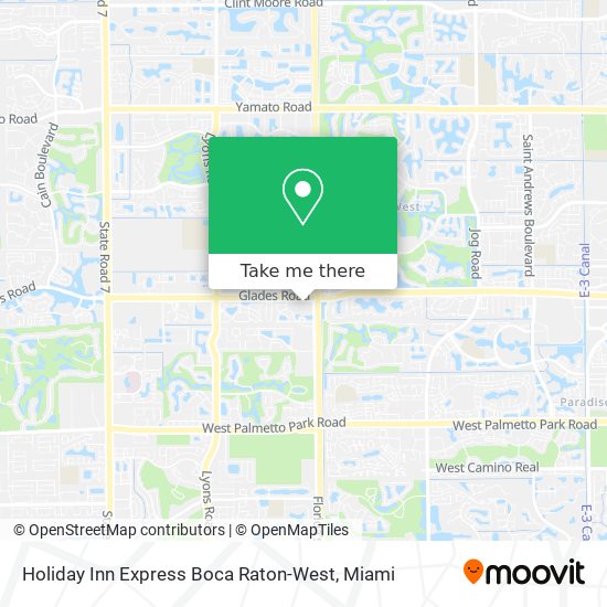 Holiday Inn Express Boca Raton-West map