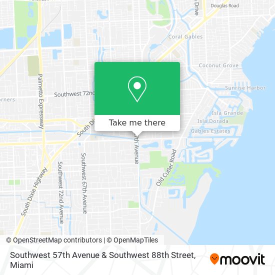 Mapa de Southwest 57th Avenue & Southwest 88th Street