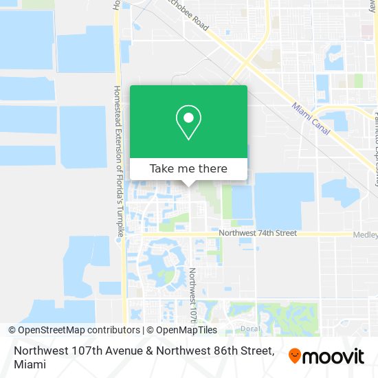 Mapa de Northwest 107th Avenue & Northwest 86th Street