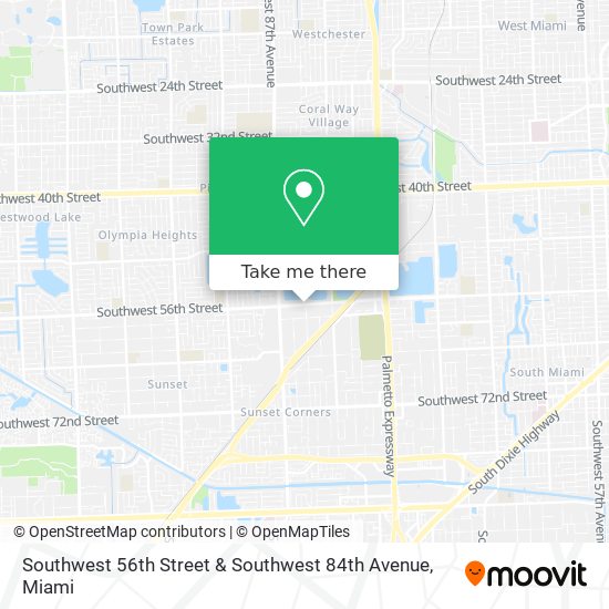 Mapa de Southwest 56th Street & Southwest 84th Avenue