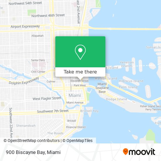 Mapa de 900 Biscayne Bay