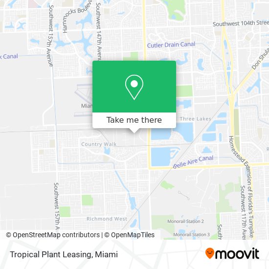 Tropical Plant Leasing map