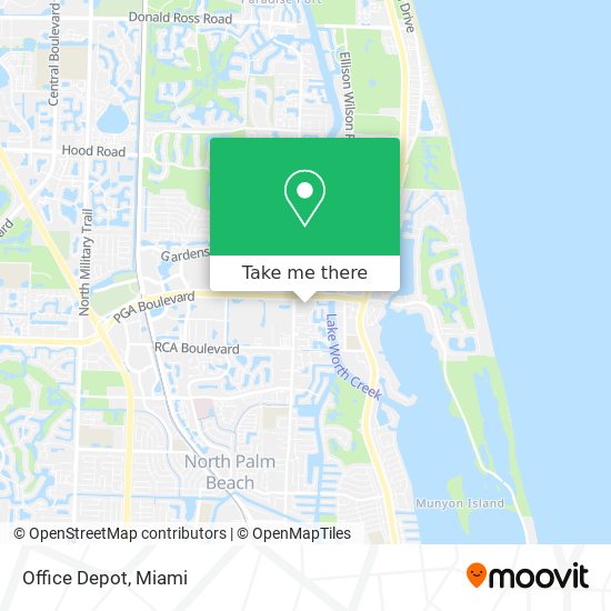 Office Depot map