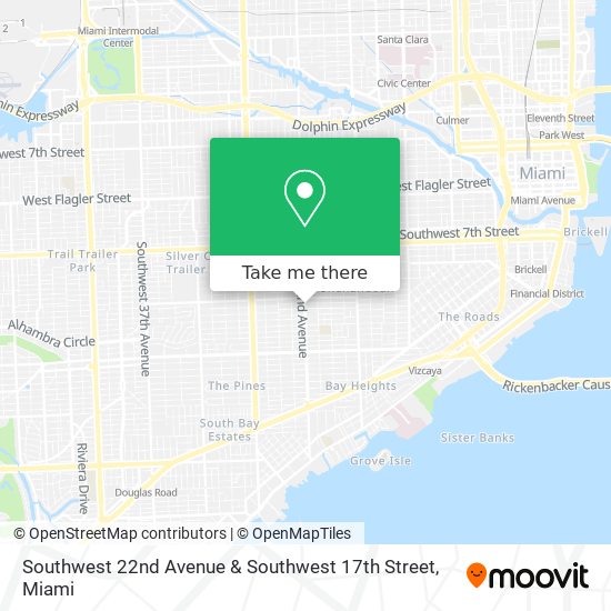 Southwest 22nd Avenue & Southwest 17th Street map