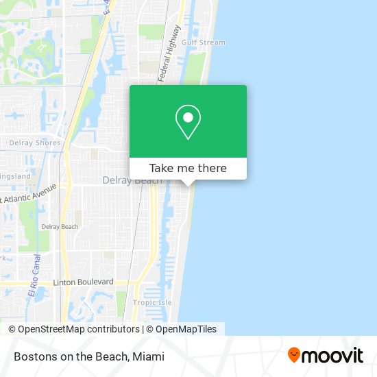 Mapa de Bostons on the Beach