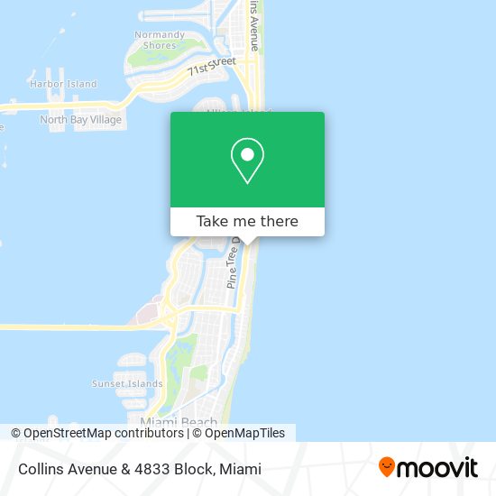 Collins Avenue & 4833 Block map