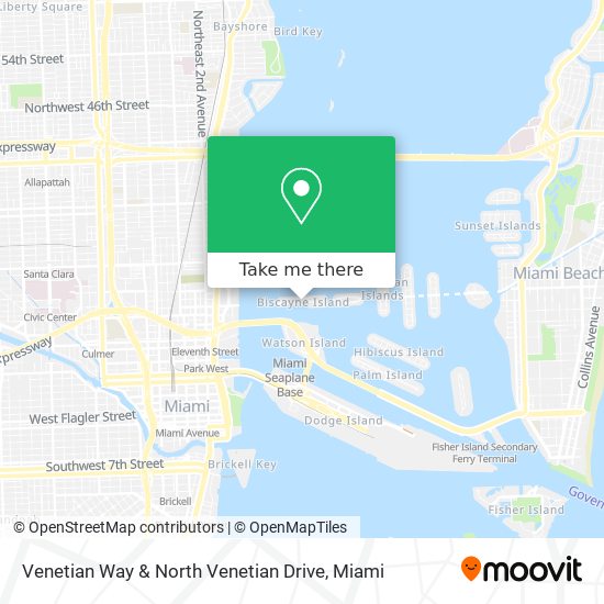 Venetian Way & North Venetian Drive map