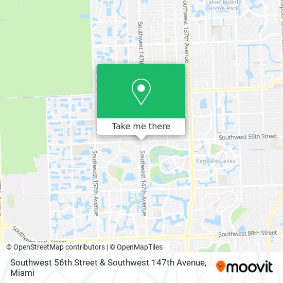 Southwest 56th Street & Southwest 147th Avenue map