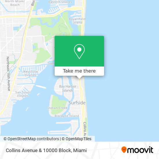 Mapa de Collins Avenue & 10000 Block