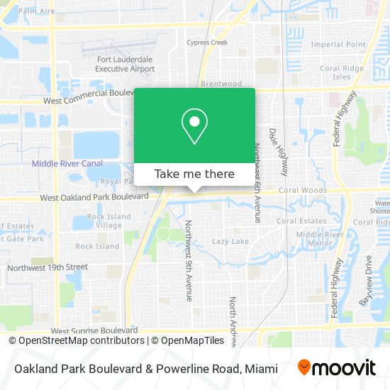 Mapa de Oakland Park Boulevard & Powerline Road