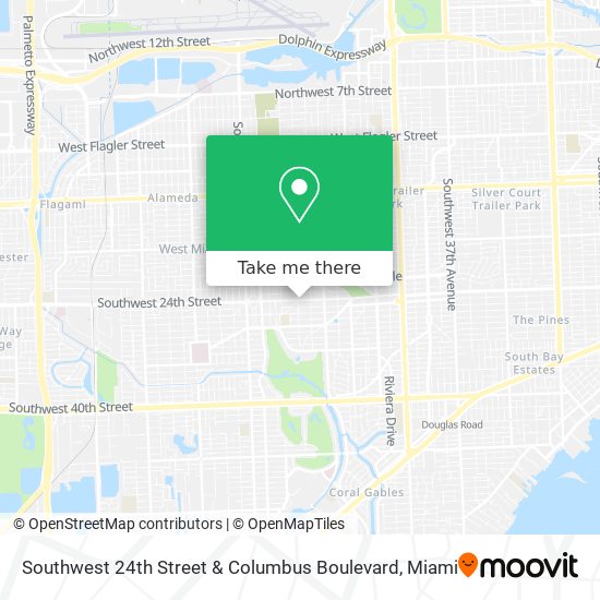 Southwest 24th Street & Columbus Boulevard map