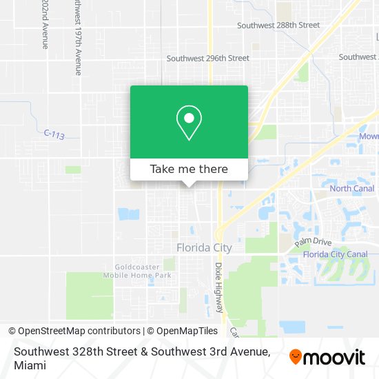 Southwest 328th Street & Southwest 3rd Avenue map