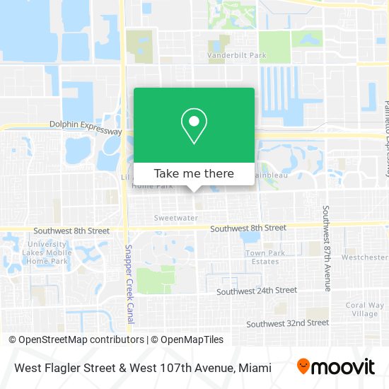 Mapa de West Flagler Street & West 107th Avenue