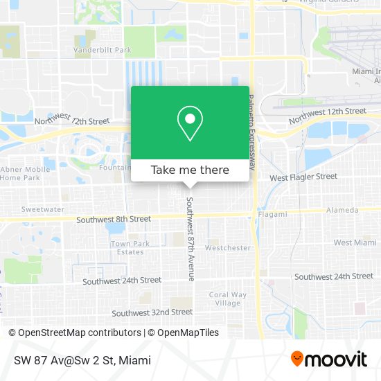 Mapa de SW 87 Av@Sw 2 St