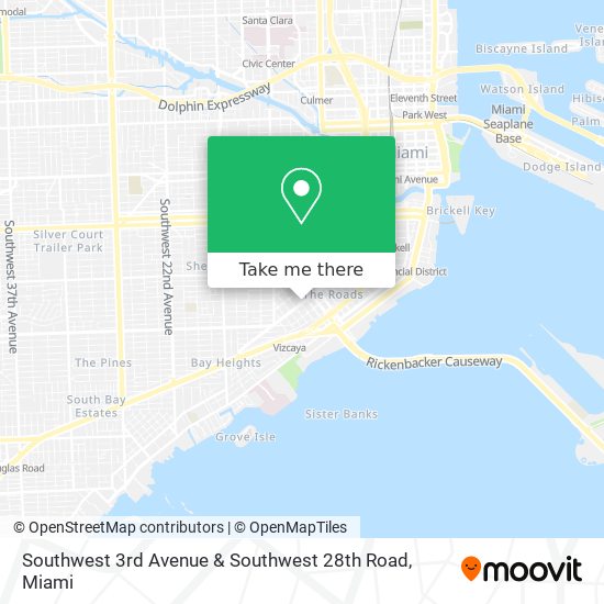 Mapa de Southwest 3rd Avenue & Southwest 28th Road