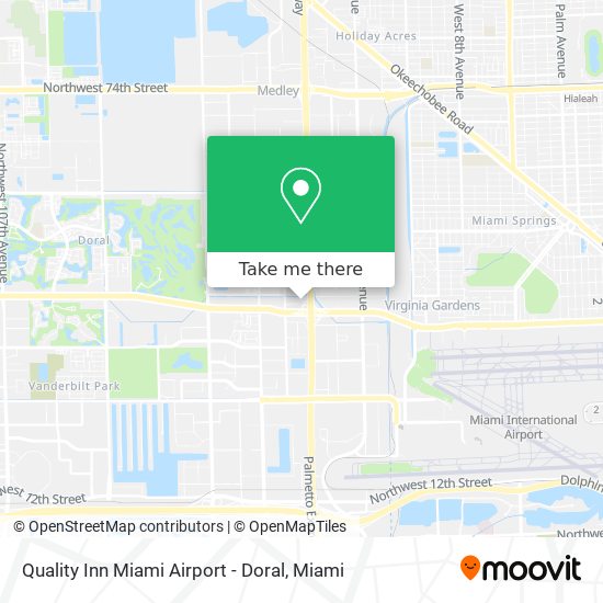 Mapa de Quality Inn Miami Airport - Doral