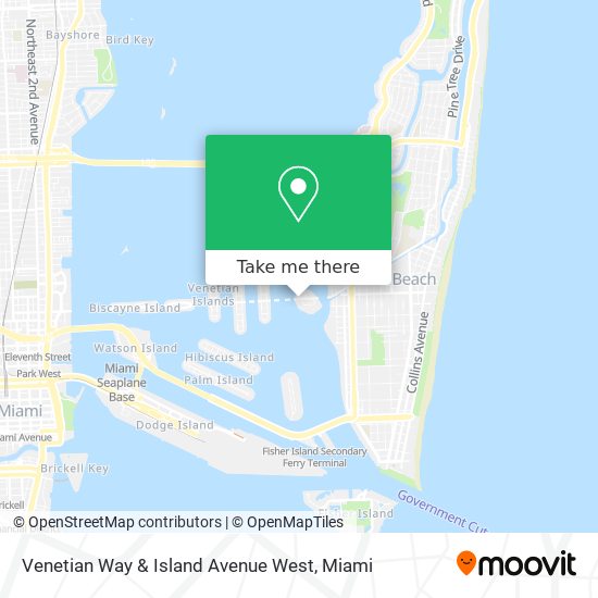 Venetian Way & Island Avenue West map