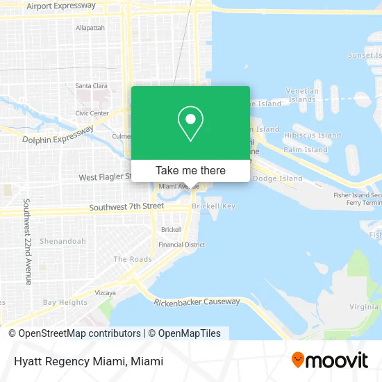 Hyatt Regency Miami map