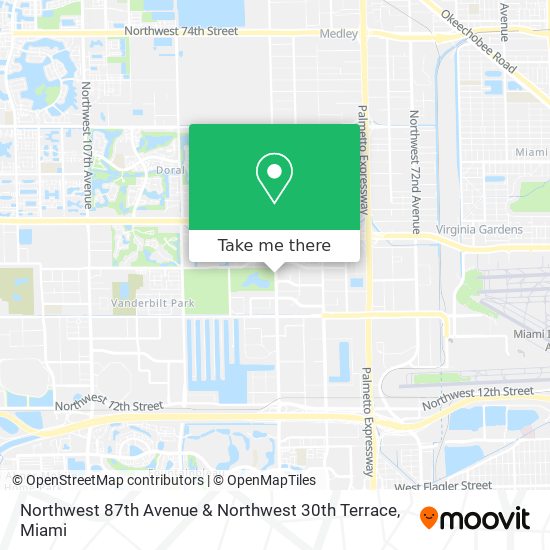 Northwest 87th Avenue & Northwest 30th Terrace map