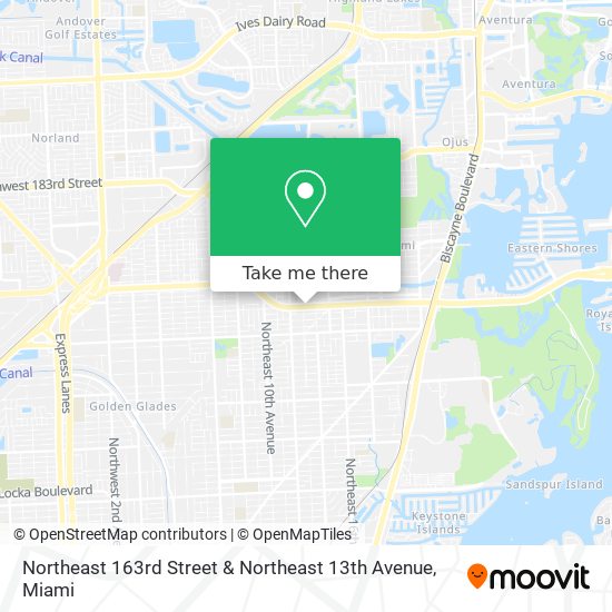Mapa de Northeast 163rd Street & Northeast 13th Avenue