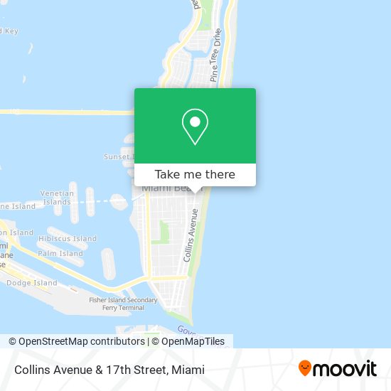 Collins Avenue & 17th Street map