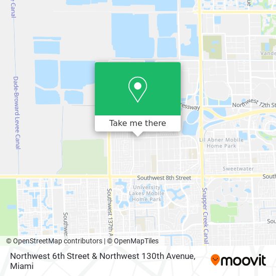 Northwest 6th Street & Northwest 130th Avenue map