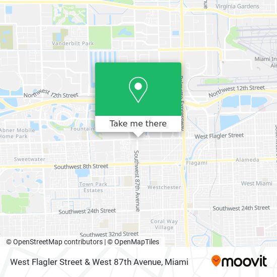 Mapa de West Flagler Street & West 87th Avenue