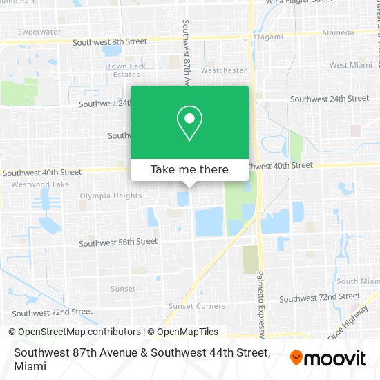 Southwest 87th Avenue & Southwest 44th Street map